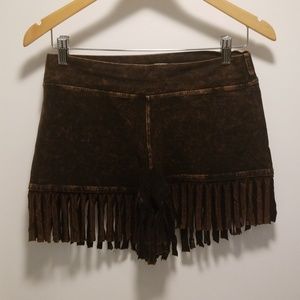 Brown T Party  Short Shorts
